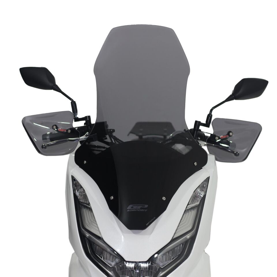 GP Kompozit Honda PCX 125 2021-2024 Uyumlu Ön Tur Camı Füme