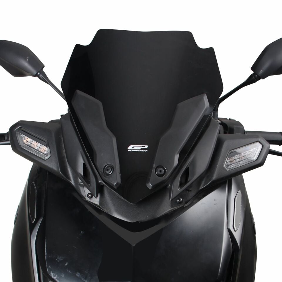 GP Kompozit Yamaha XMAX 250 2024-2026 Uyumlu Spor Ön Cam Siyah