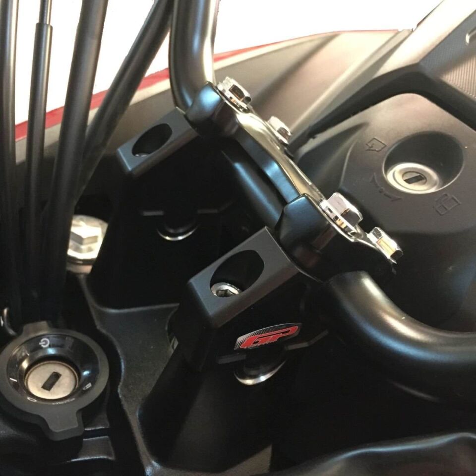 GP Kompozit Honda NC 700 X-S / NC 750 X-S 2012-2026 Uyumlu Gidon Yükseltme Siyah