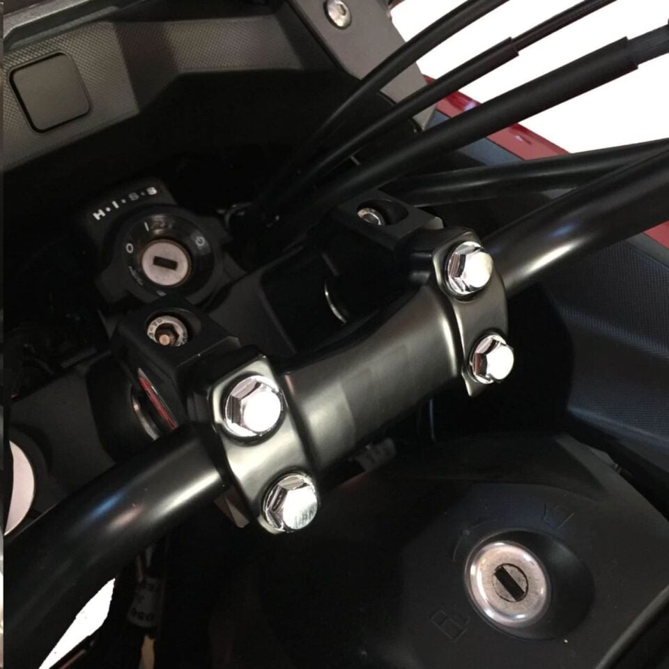 GP Kompozit Honda NC 700 X-S / NC 750 X-S 2012-2026 Uyumlu Gidon Yükseltme Siyah