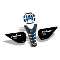 GP Kompozit Bajaj RS 200 2015-2020 Uyumlu Tank Pad Seti Mavi