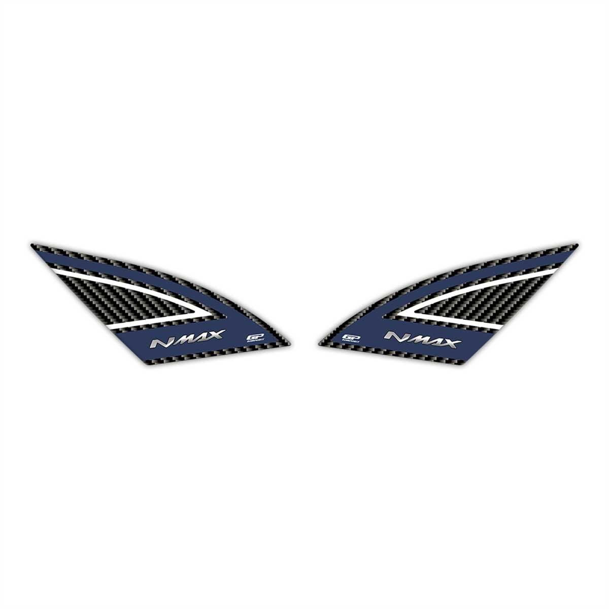 GP Kompozit Yamaha NMAX 125 / 155 2021-2024 Uyumlu Artçı Ayak Pad Mavi