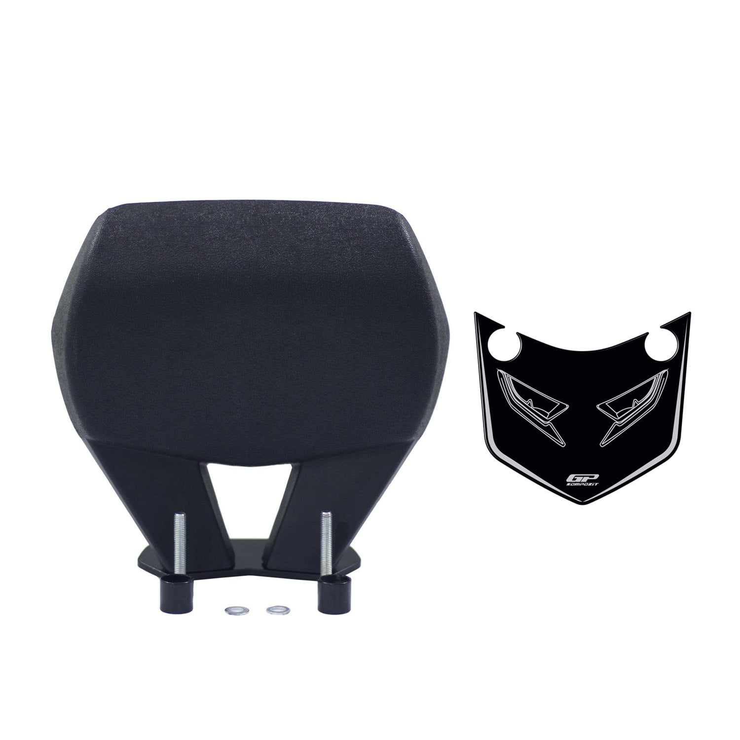 GP Kompozit Honda PCX 125 / 150 2014-2026 Uyumlu Spor Sissy Bar Siyah