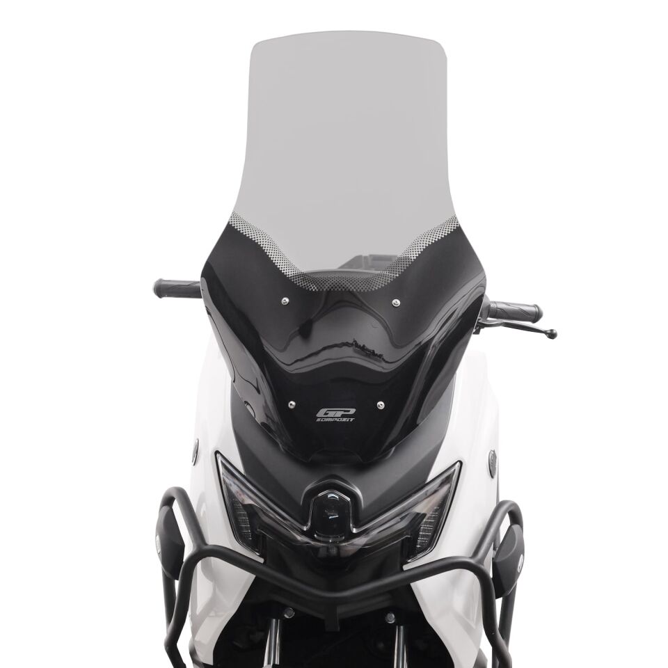 GP Kompozit Yamaha NMAX 125 / 155 2025-2026 Uyumlu Ön Tur Camı Füme 72 cm