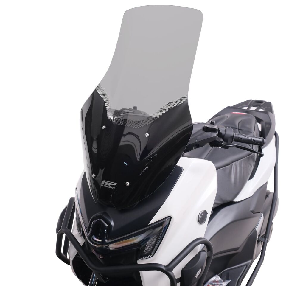 GP Kompozit Yamaha NMAX 125 / 155 2025-2026 Uyumlu Ön Tur Camı Füme 72 cm