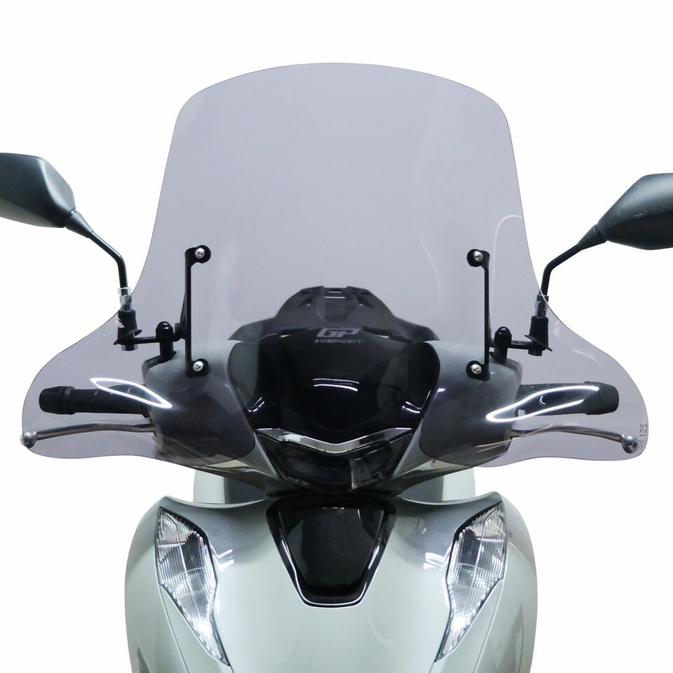 GP Kompozit Honda SH 125 2024-2025 Uyumlu Ön Cam Füme 45 cm