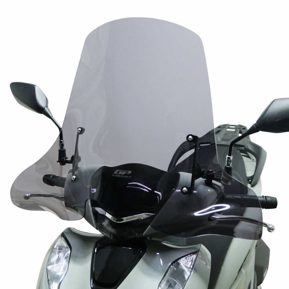 GP Kompozit Honda SH 125 2024-2025 Uyumlu Ön Cam Füme 45 cm