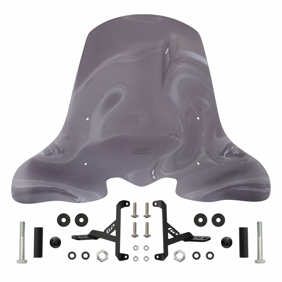 GP Kompozit Honda SH 125 2024-2025 Uyumlu Ön Cam Füme 45 cm