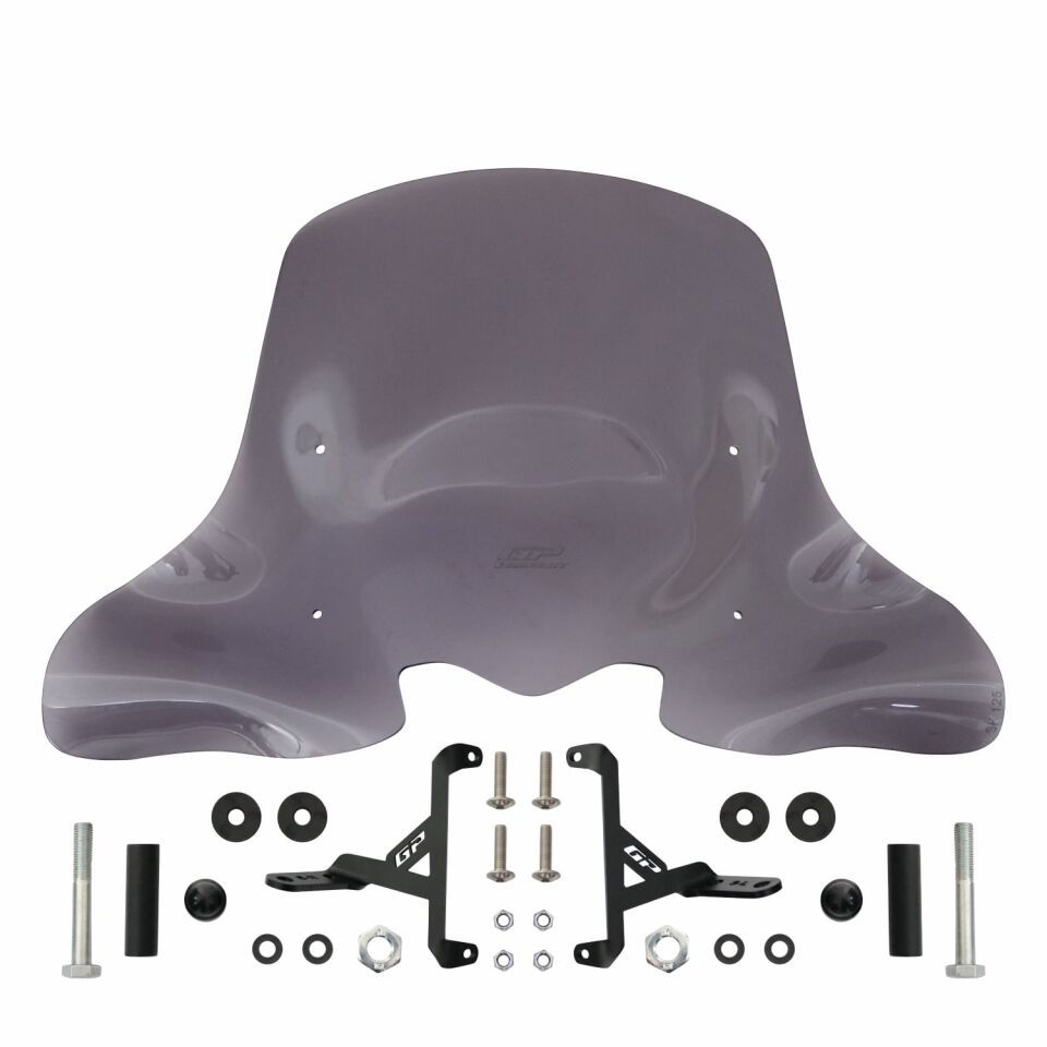 GP Kompozit Honda SH 125 2024-2025 Uyumlu Ön Cam Füme 55 cm