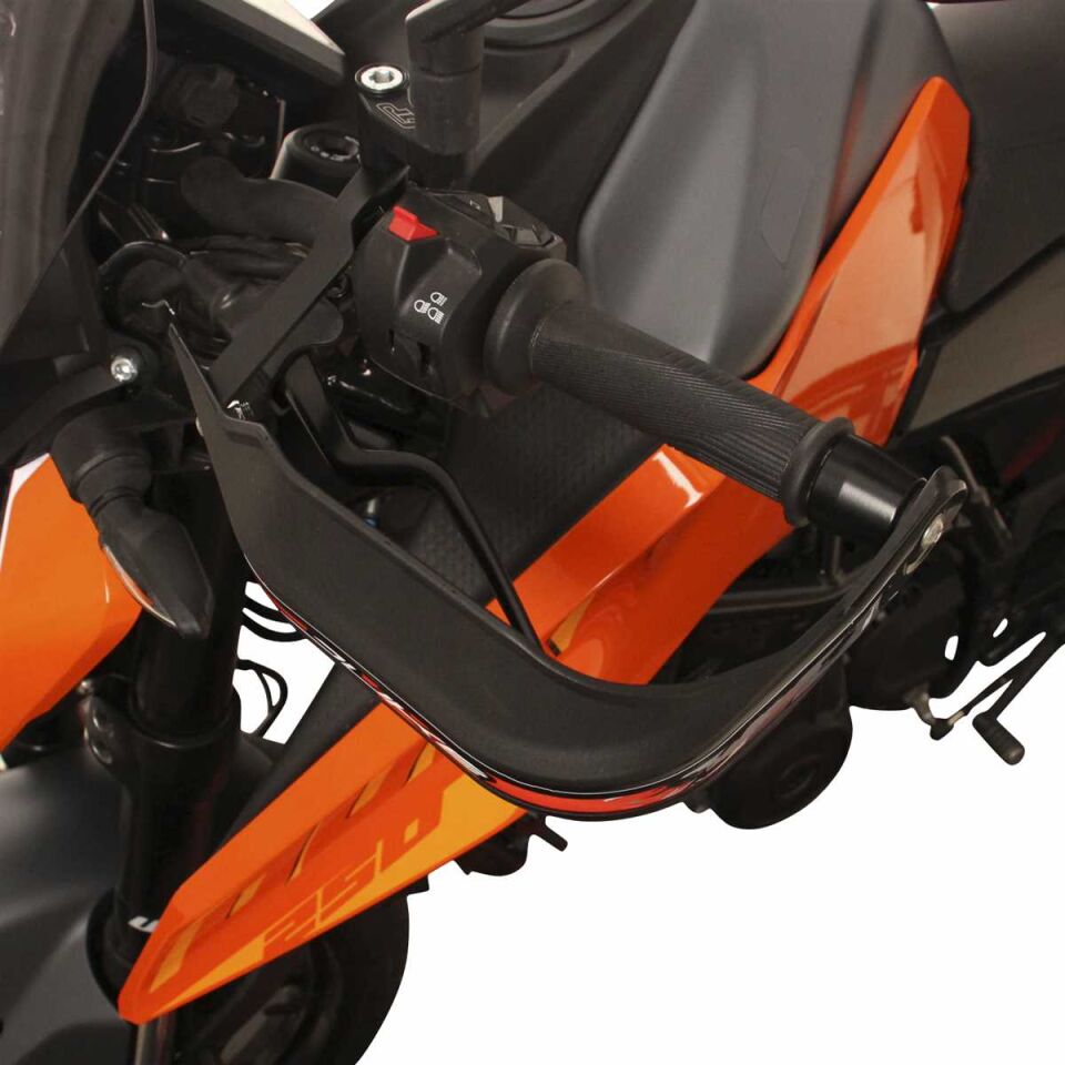 GP Kompozit KTM Duke 250 2024 Uyumlu Plastik Elcik Koruma Siyah