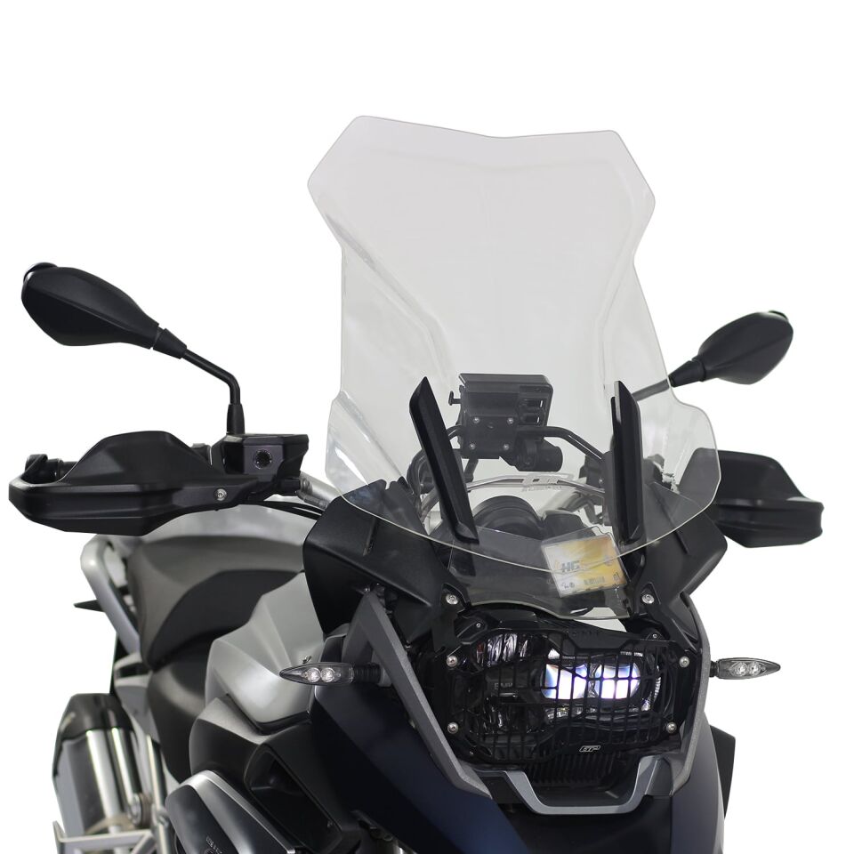 GP Kompozit BMW R 1200 GS / R 1250 GS 2013-2024 Uyumlu Ön Tur Camı Füme