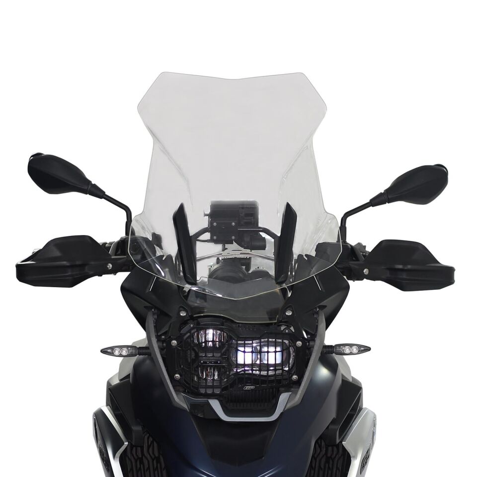 GP Kompozit BMW R 1200 GS / R 1250 GS 2013-2024 Uyumlu Ön Tur Camı Füme 55 cm
