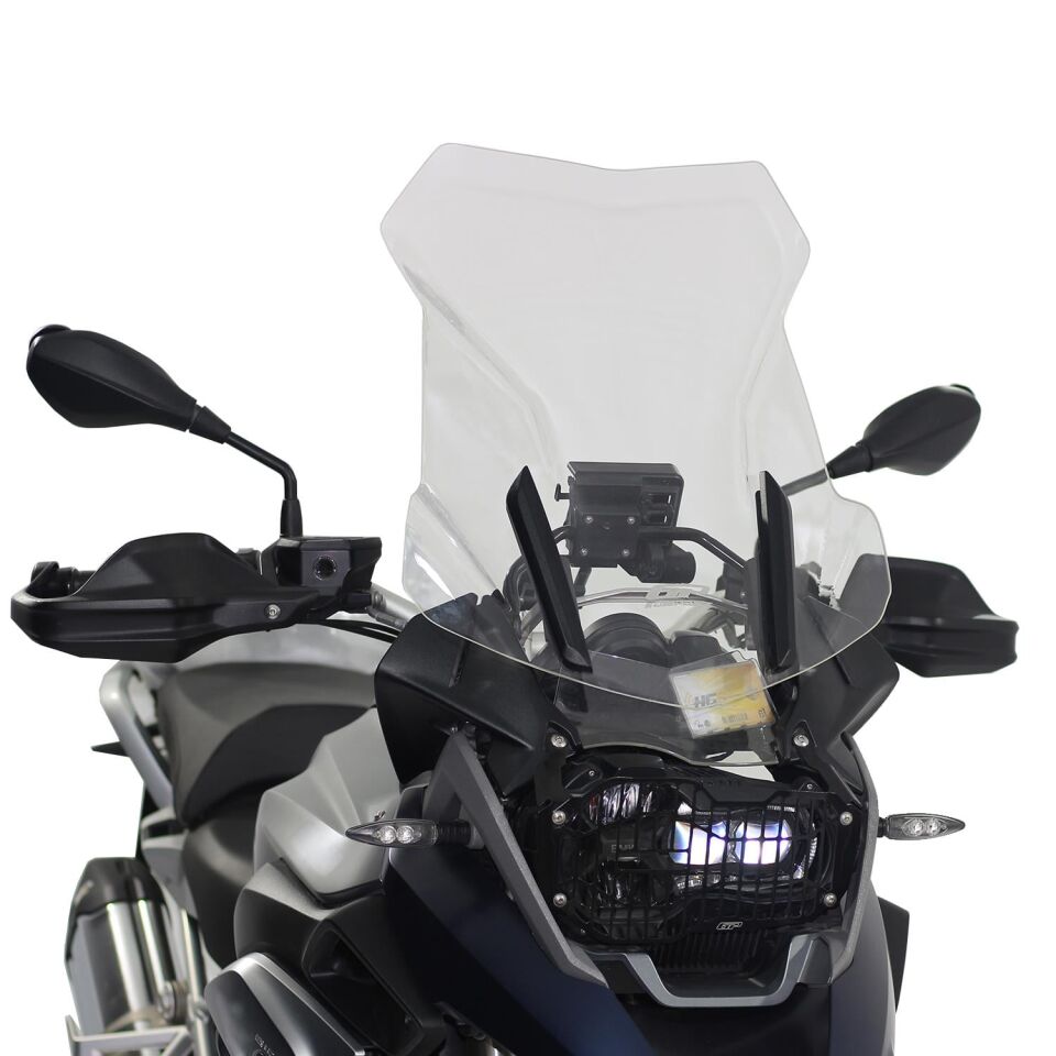 GP Kompozit BMW R 1200 GS / R 1250 GS 2013-2024 Uyumlu Ön Tur Camı Füme 55 cm