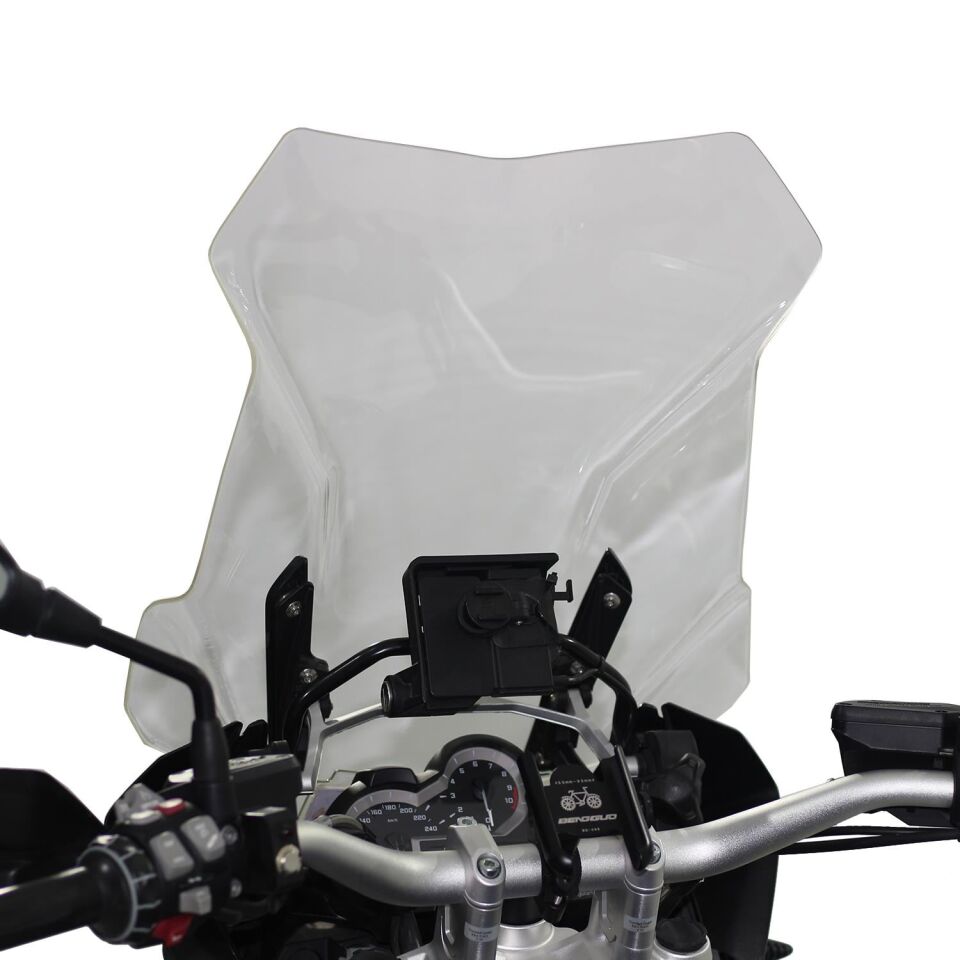 GP Kompozit BMW R 1200 GS / R 1250 GS 2013-2024 Uyumlu Ön Tur Camı Füme 55 cm