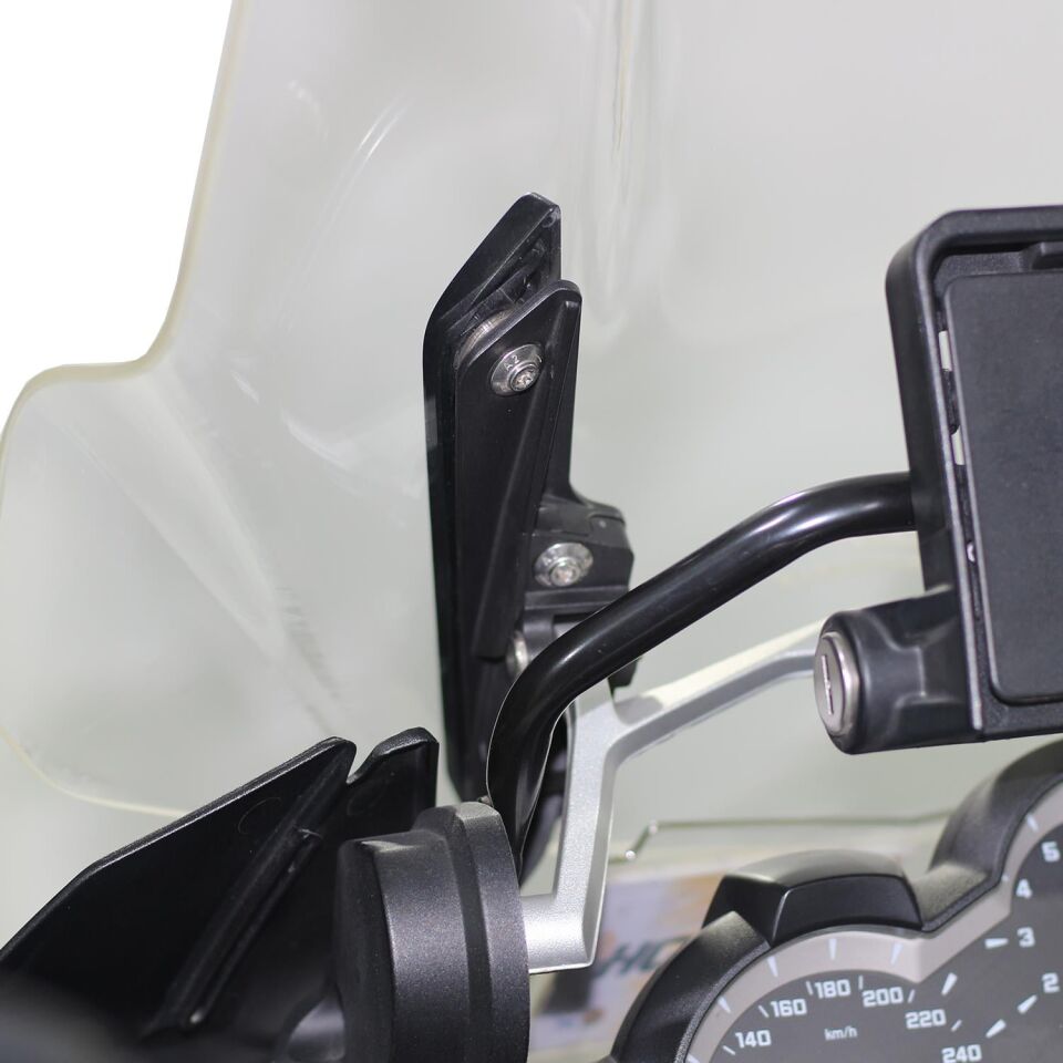 GP Kompozit BMW R 1200 GS / R 1250 GS 2013-2024 Uyumlu Ön Tur Camı Füme 55 cm