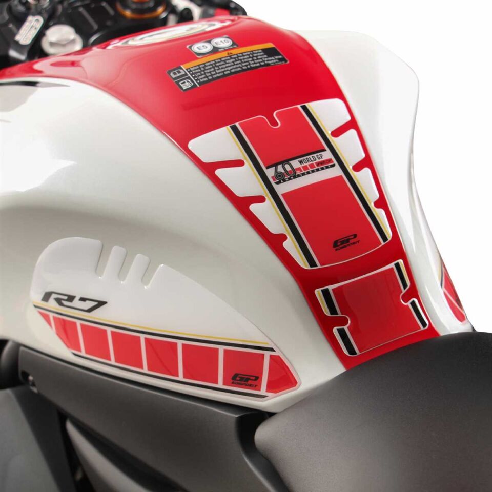 GP Kompozit Yamaha R7 2021–2024 Uyumlu Tank Pad Seti Karbon