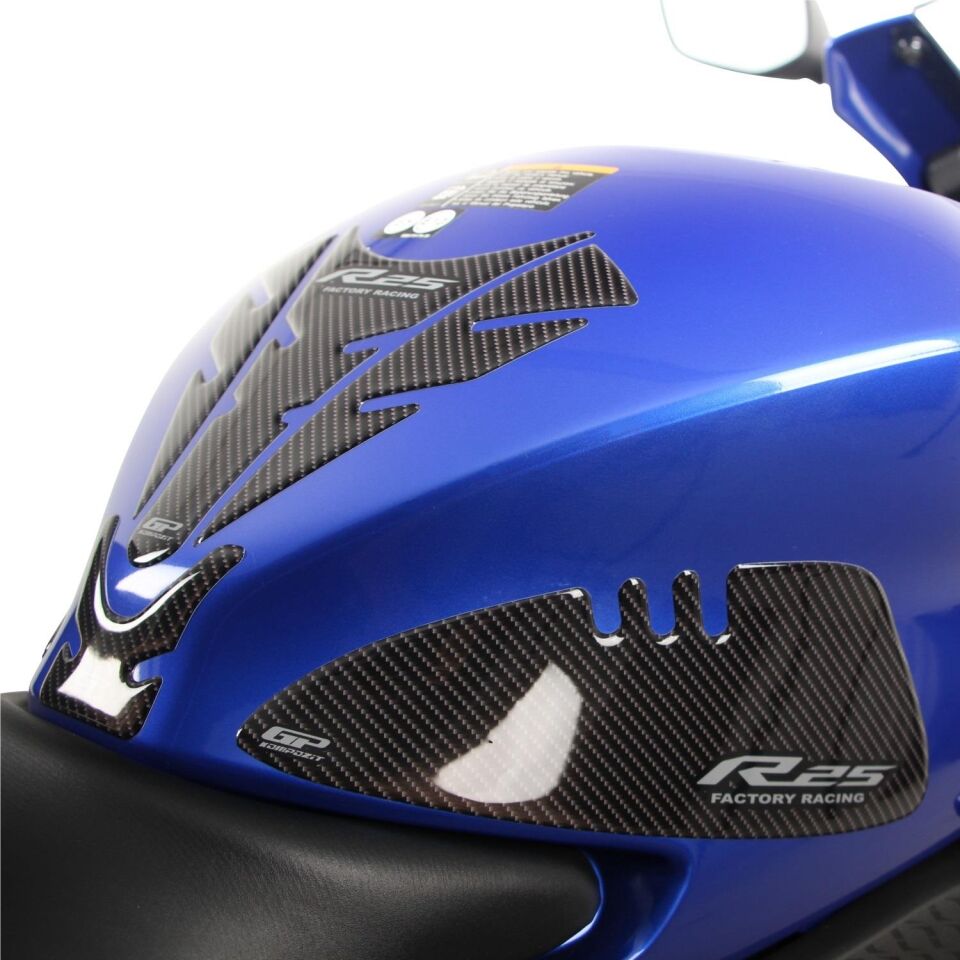 GP Kompozit Yamaha R25 2019-2026 Uyumlu Tank Pad Seti Kırmızı