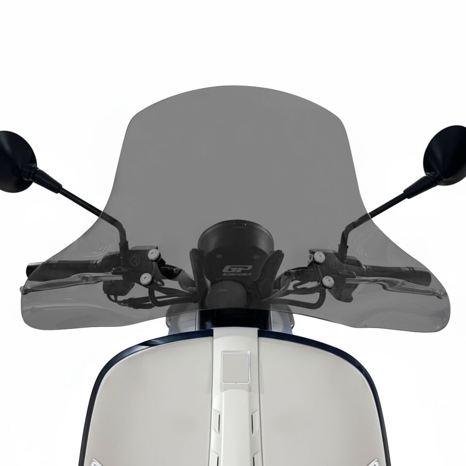 GP Kompozit Vespa GTV 300 2024 Uyumlu Ön Cam Füme 42 cm