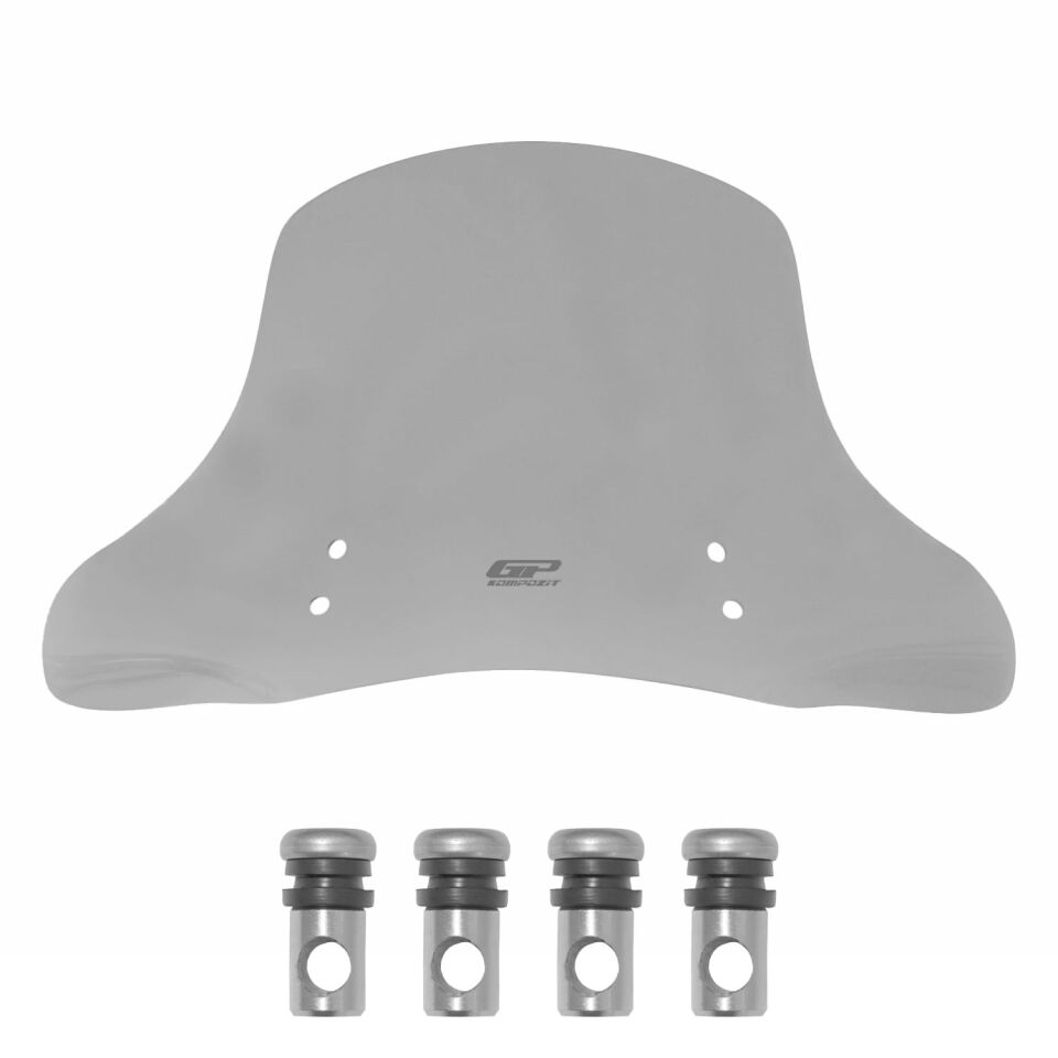 GP Kompozit Vespa GTV 300 2024 Uyumlu Ön Cam Füme 42 cm