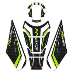 GP Kompozit CF Moto 250 SR 2020-2024 Uyumlu Tank Pad Seti Sarı