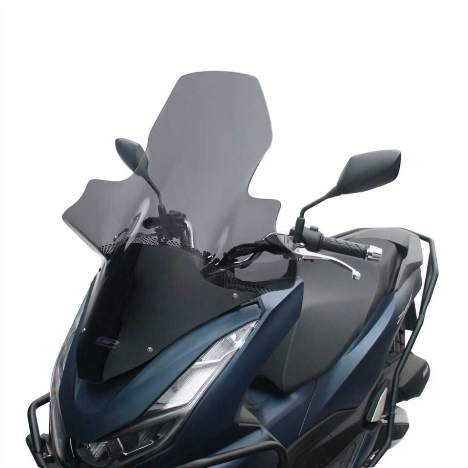 GP Kompozit Honda PCX 125 / 150 2021-2024 Uyumlu Elcikli Ön Cam Füme