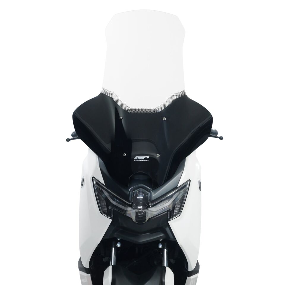 GP Kompozit Yamaha NMAX 125 / 155 2025-2026 Uyumlu Elcikli Tur Camı Şeffaf