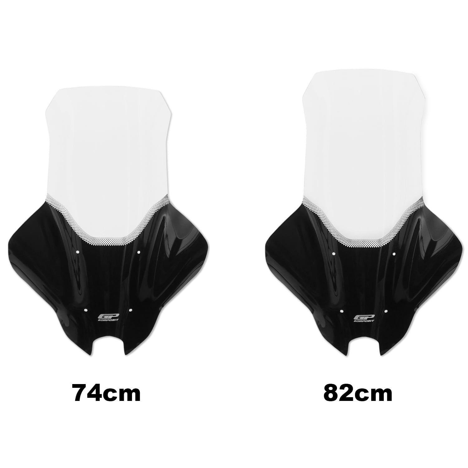 GP Kompozit Yamaha NMAX 125 / 155 2025-2026 Uyumlu Elcikli Tur Camı Şeffaf 82 cm