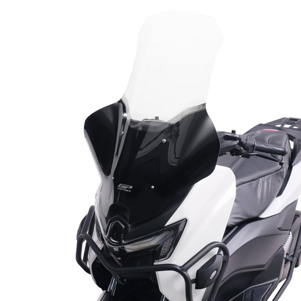 GP Kompozit Yamaha NMAX 125 / 155 2025-2026 Uyumlu Elcikli Tur Camı Şeffaf 82 cm