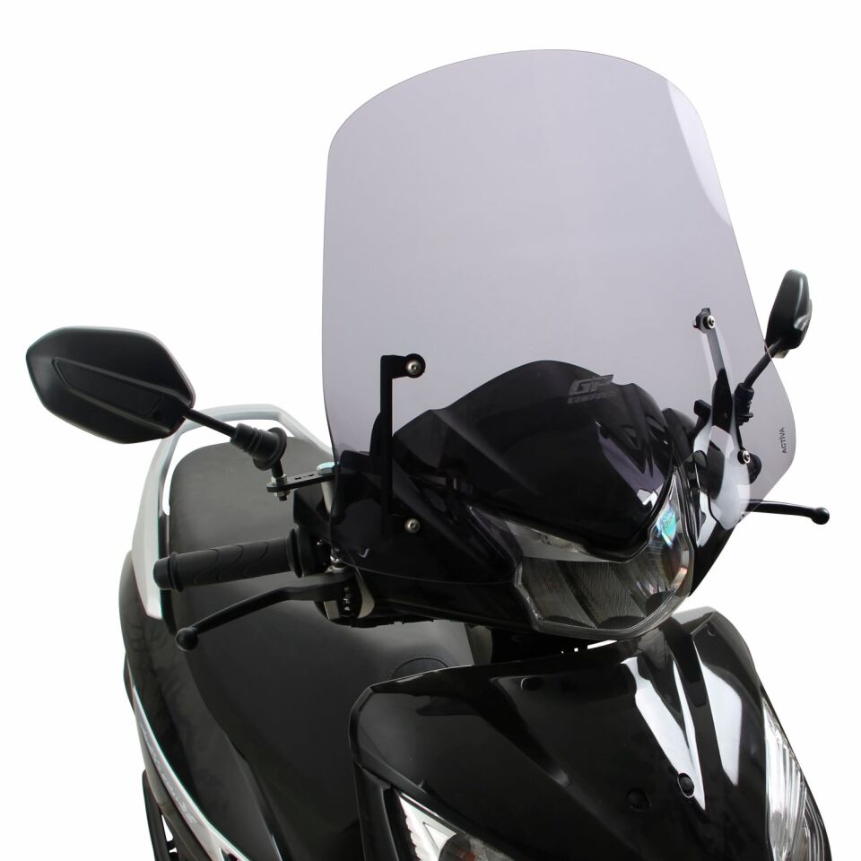 GP Kompozit Honda Activa 2023-2026 Uyumlu Kısa Ön Cam Füme 44 cm