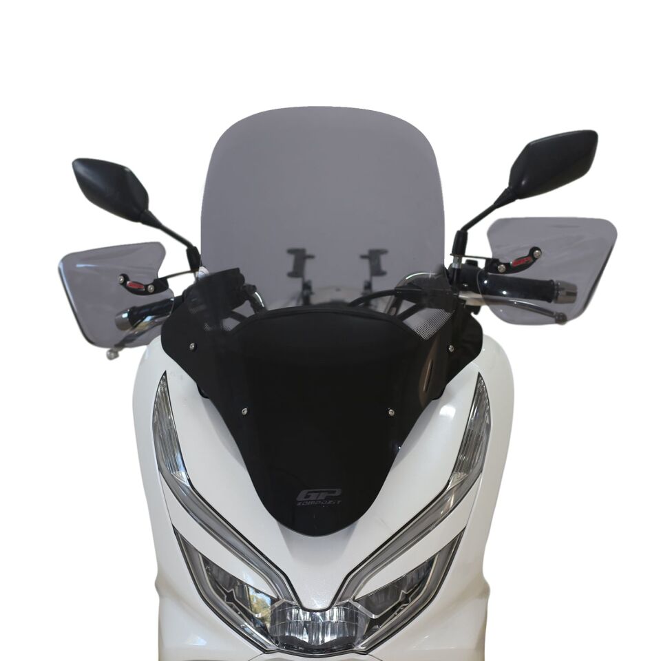 GP Kompozit Honda PCX 125 2018-2020 Uyumlu Ön Tur Camı Füme 71 cm