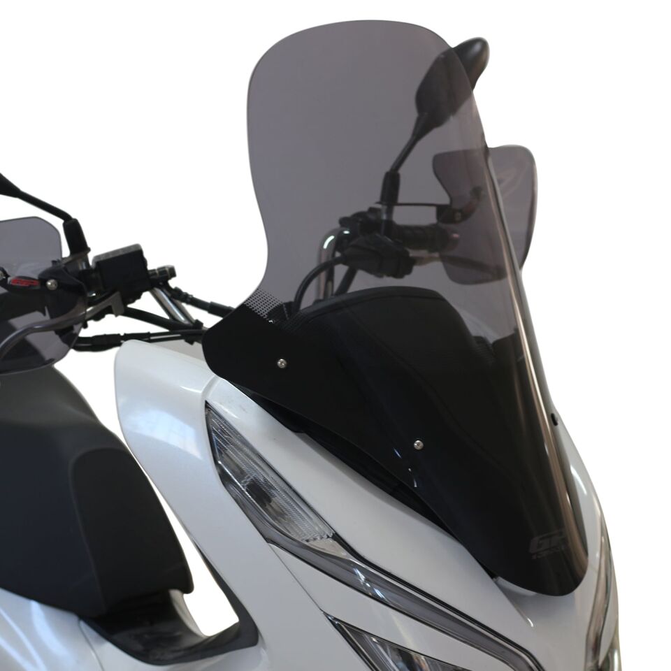 GP Kompozit Honda PCX 125 2018-2020 Uyumlu Ön Tur Camı Füme 71 cm