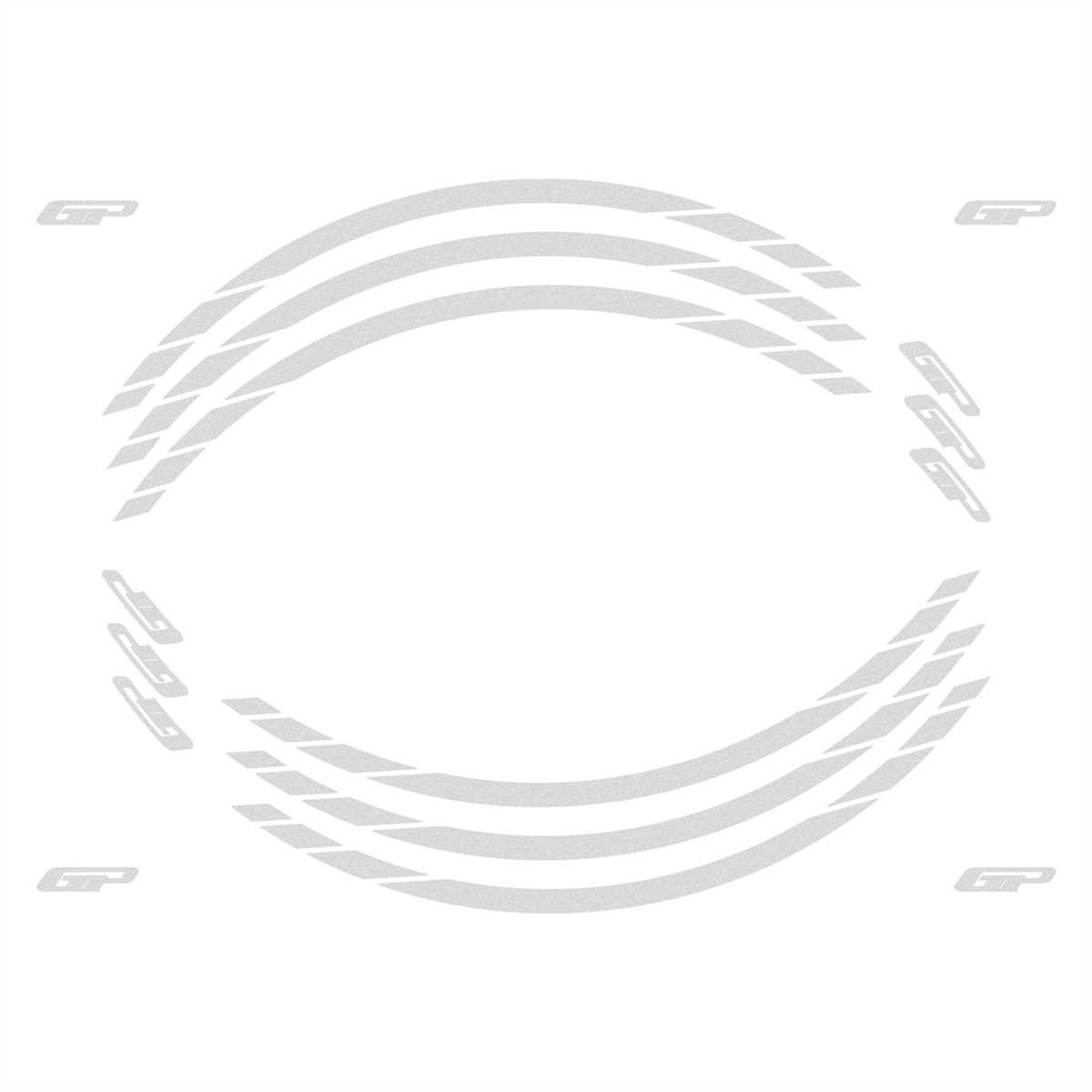 GP Kompozit Universal Tek Jant Şeridi Reflektif Gri
