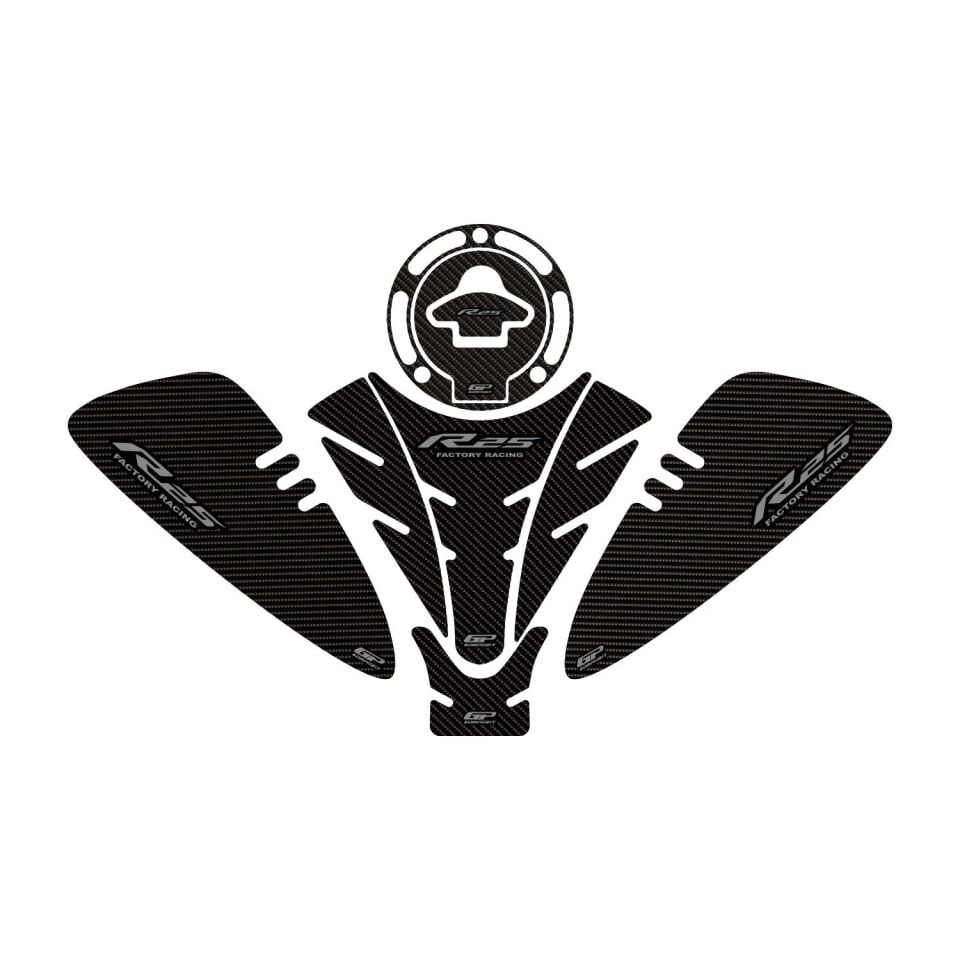 GP Kompozit Yamaha R25 2019-2026 Uyumlu Tank Pad Seti Karbon