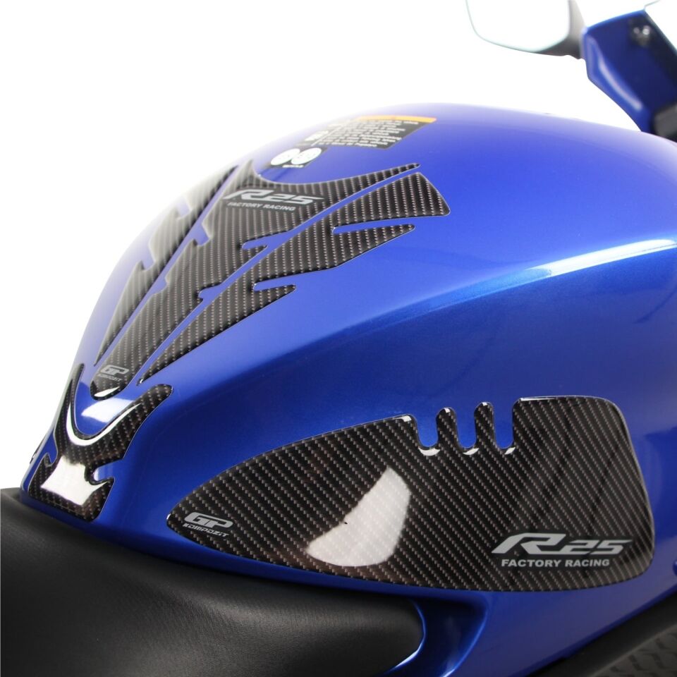 GP Kompozit Yamaha R25 2019-2026 Uyumlu Tank Pad Seti Karbon