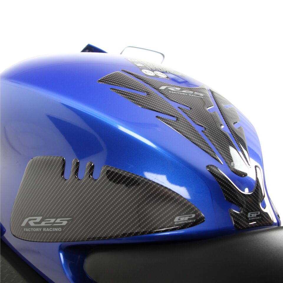 GP Kompozit Yamaha R25 2019-2026 Uyumlu Tank Pad Seti Karbon