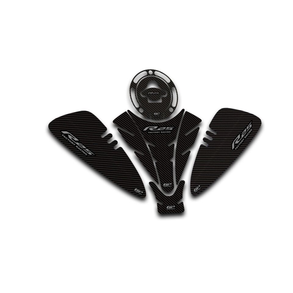 GP Kompozit Yamaha R25 2019-2026 Uyumlu Tank Pad Seti Karbon