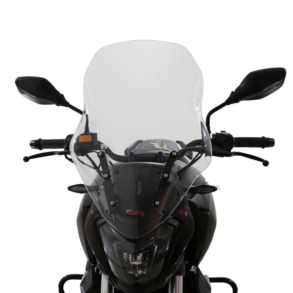 GP Kompozit Bajaj Dominar 250 / 400 2017-2026 Uyumlu Ön Tur Camı Şeffaf 59 cm