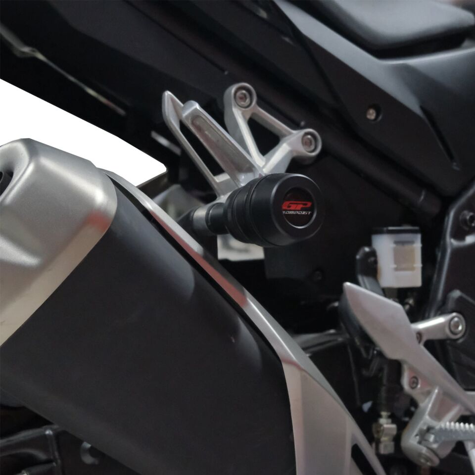 GP Kompozit Honda CB500 Hornet 2024-2025 Uyumlu Egzoz Koruma Takozu Siyah