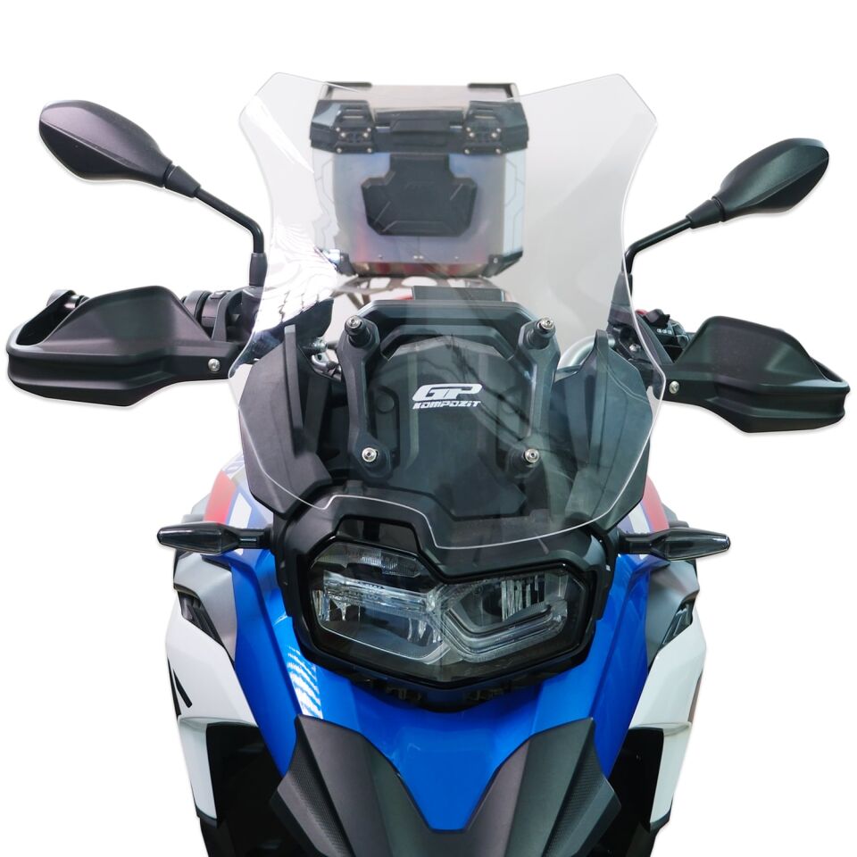 GP Kompozit BMW F 800 GS 2024-2025 Uyumlu Ön Cam Şeffaf 45 cm