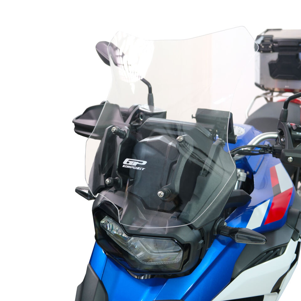 GP Kompozit BMW F 800 GS 2024-2025 Uyumlu Ön Cam Şeffaf 45 cm