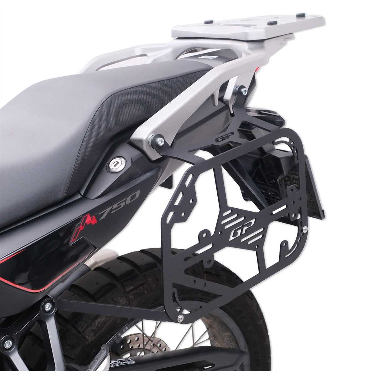 GP Kompozit Honda XL750L Transalp 2023 - 2024 Uyumlu Yan Çanta Demiri Siyah