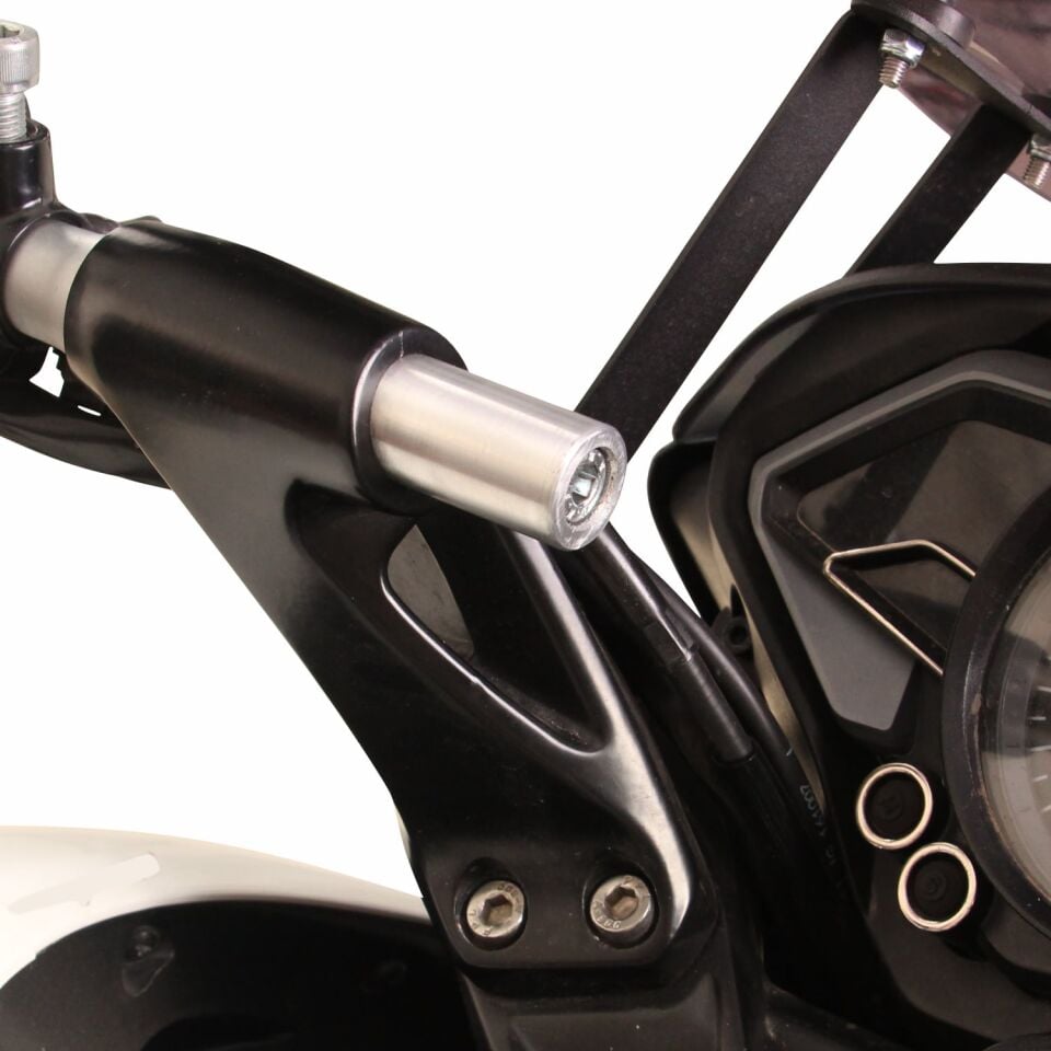 GP Kompozit Bajaj Pulsar NS 125 / NS 200 / RS 200 2011-2026 Uyumlu Telefon / Navigasyon Tutucu Gri
