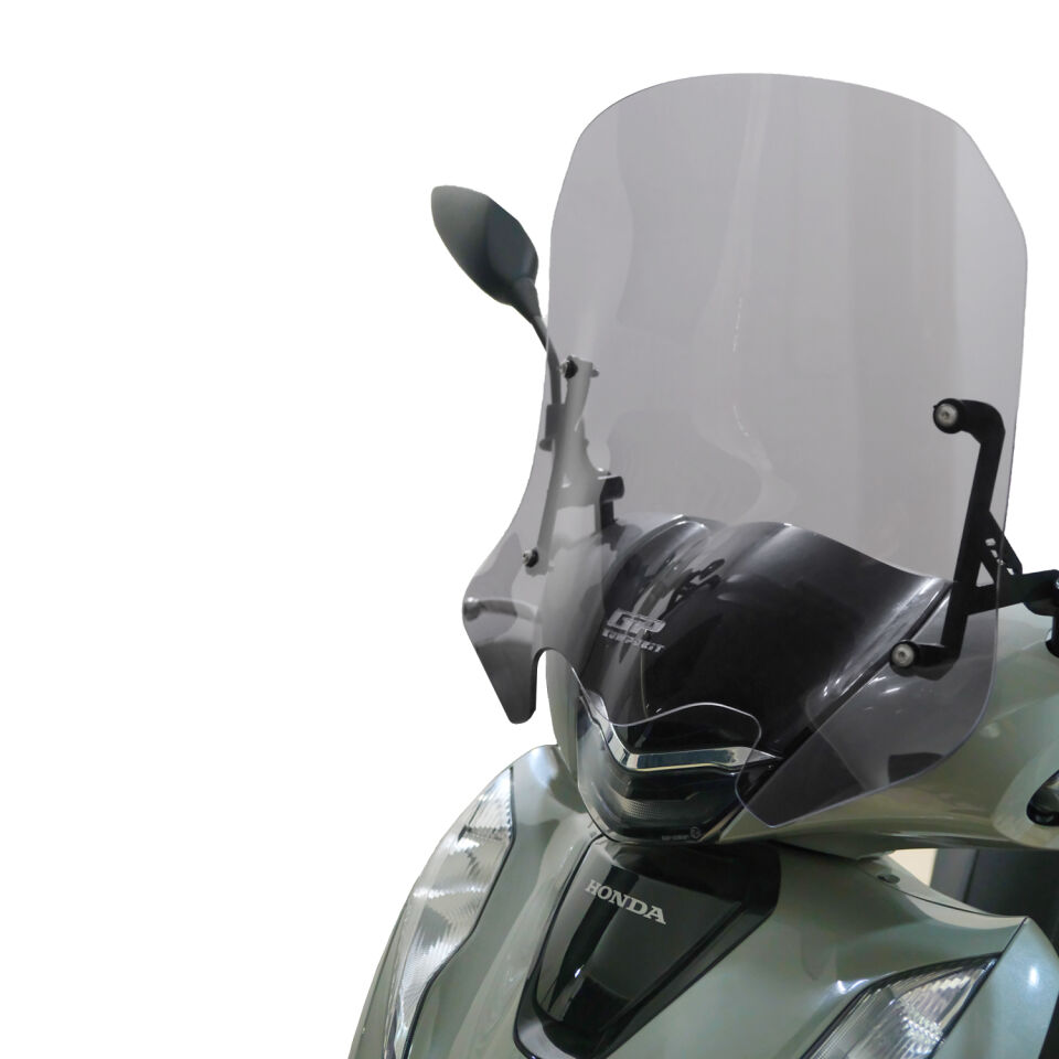 GP Kompozit Honda SH 125 2024-2025 Uyumlu Kısa Ön Cam Füme 41 cm