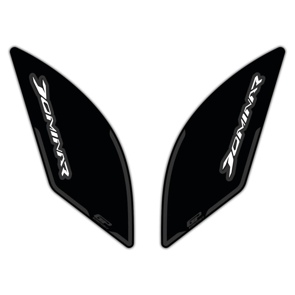 GP Kompozit Bajaj Dominar 250 / 400 2017-2026 Uyumlu Yan Pad Siyah