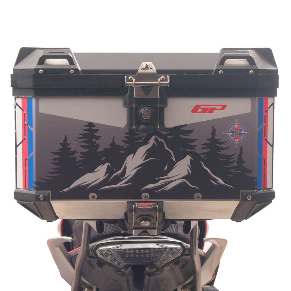 GP Kompozit DSN06 Universal 45 lt Desenli Alüminyum Motosiklet Çantası