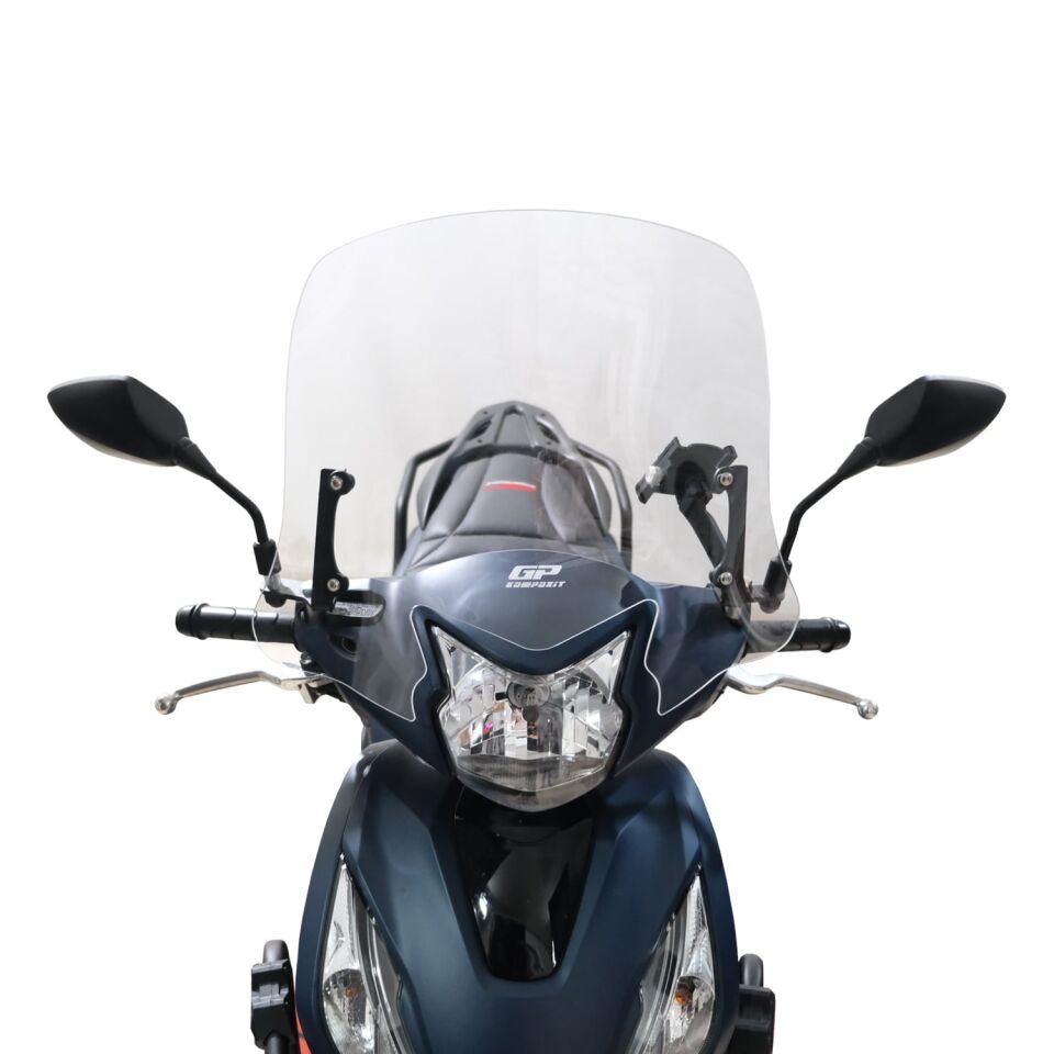 GP Kompozit Honda Dio 2021-2025 Uyumlu Kısa Ön Cam Şeffaf 41 cm
