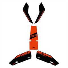 GP Kompozit KTM Duke 250 2024 Uyumlu Tank Pad Seti Turuncu