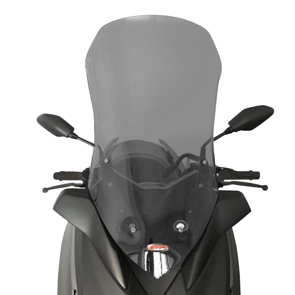 GP Kompozit Yamaha XMAX 250 / 300 / 400 2018-2023 Uyumlu Ön Tur Camı Füme 70 cm