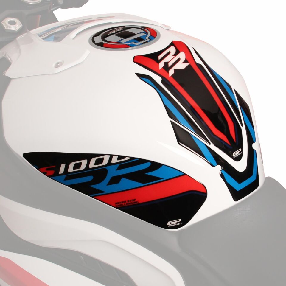 GP Kompozit BMW S 1000 RR 2019-2026 Uyumlu Tank Pad Seti Beyaz