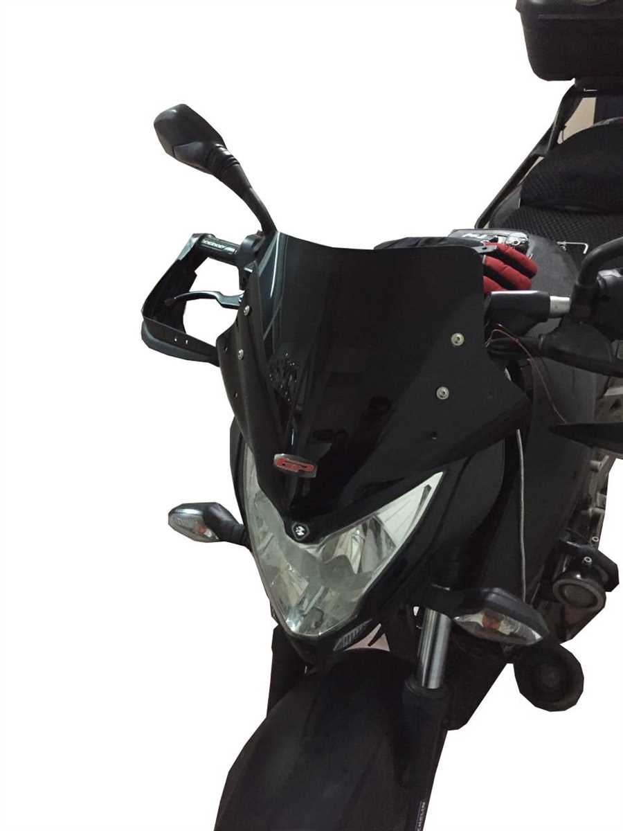 GP Kompozit Bajaj Pulsar NS 200 2011-2024 Uyumlu Spor Cam Siyah